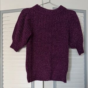 INC International Concepts Deep Purple Crew Neck Sweater